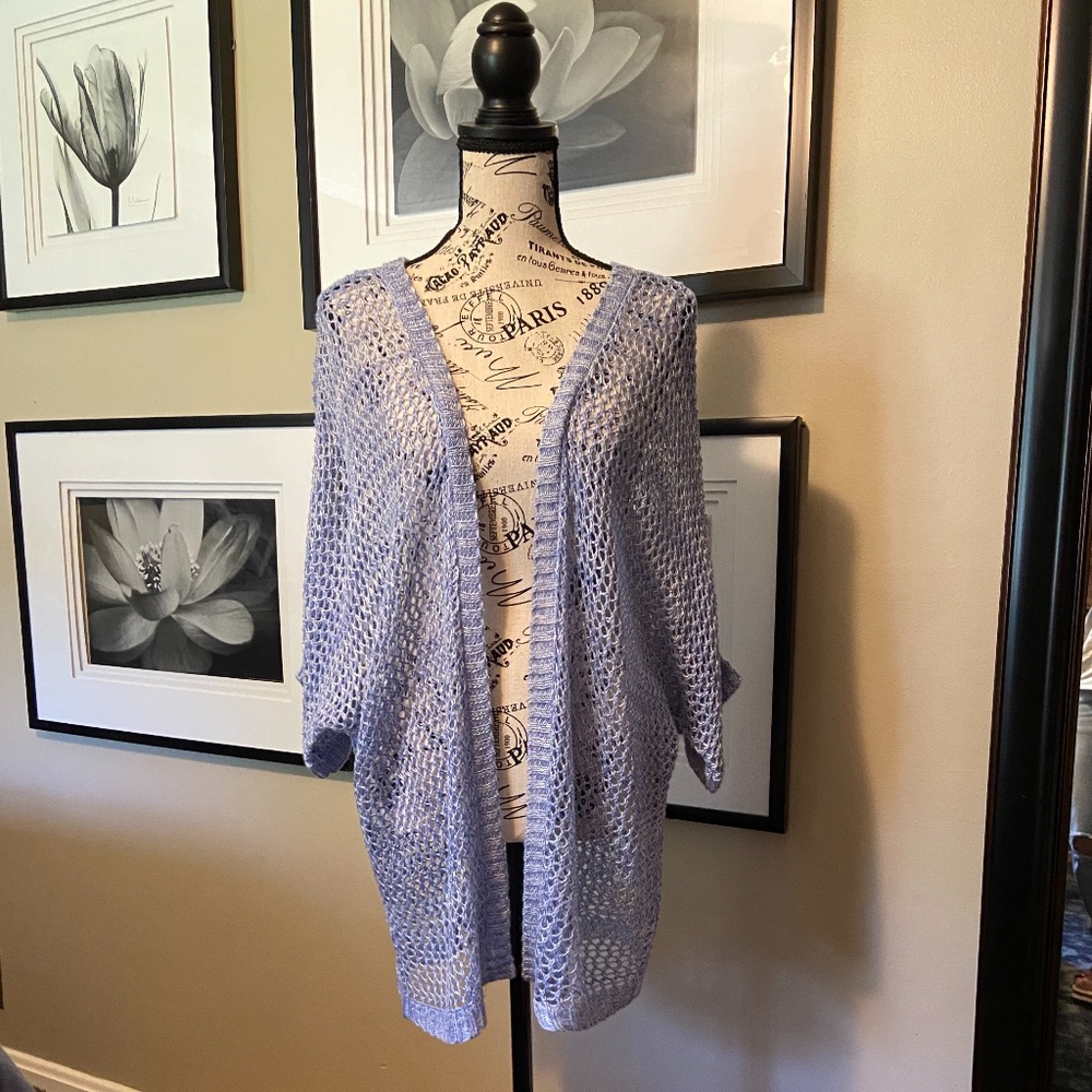 NWT Blue Mine 3/4 Sleeve Convertible Sweater M/L